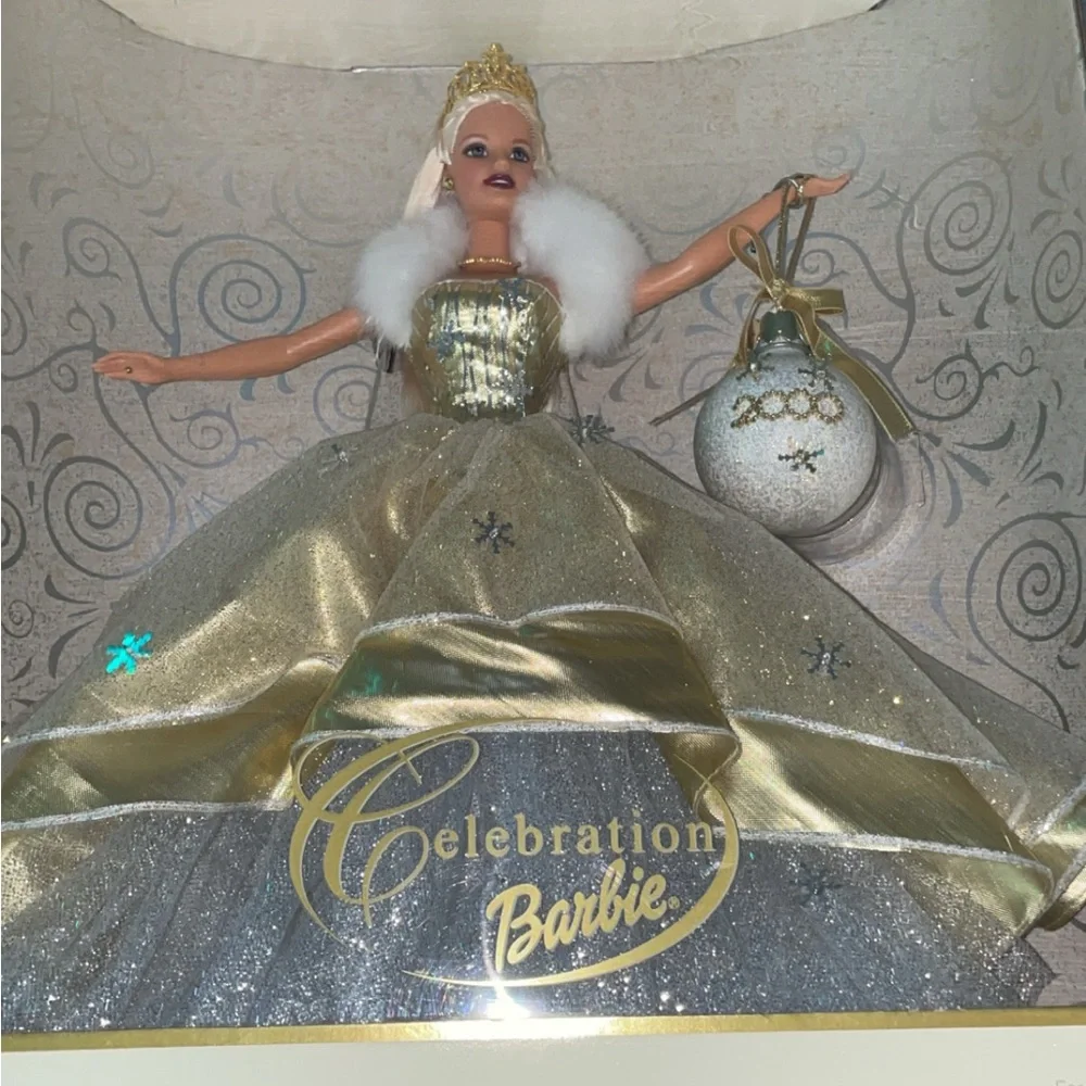 2000 Special Edition Celebration Barbie Doll with Gold and Silver Gown
